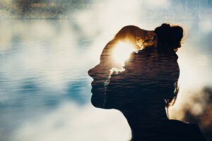 This image creatively illustrates themes of mental wellness and emotional well-being. Goal Picking Mindset
